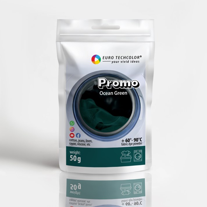 Barwnik do tkanin Promo Ocean Green / Oceanicznozielony, 50 g