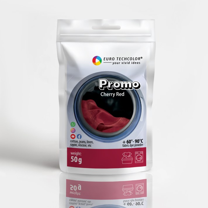 barwnik do tkanin cherry red czerwony