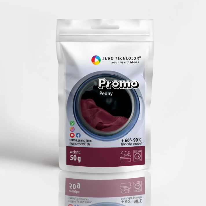 Barwnik do tkanin Promo Peony / Piwoniowy, 50 g