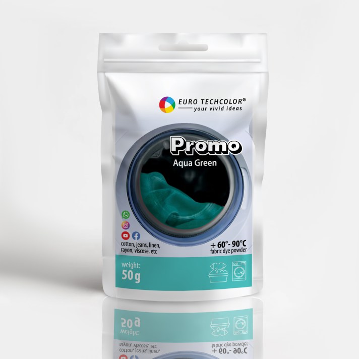 Barwnik do tkanin Promo Aqua Green / Morski, 50 g