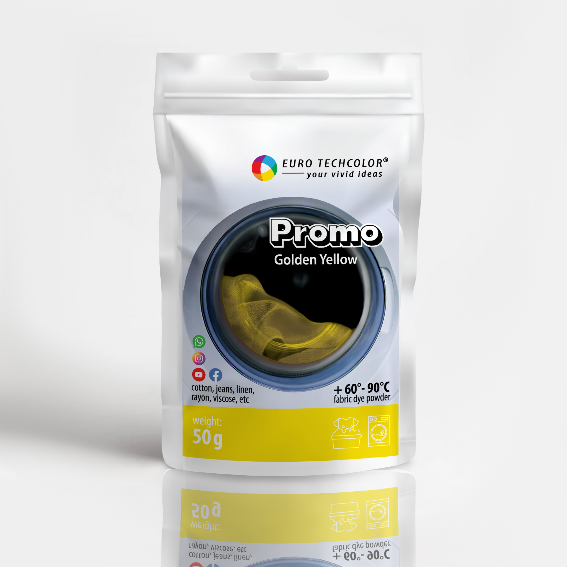 Barwnik do tkanin Promo Golden Yellow / Głębokożółty, 50 g