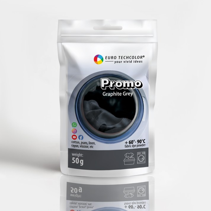 Barwnik do tkanin Promo Graphite Grey / Szary grafitowy, 50 g