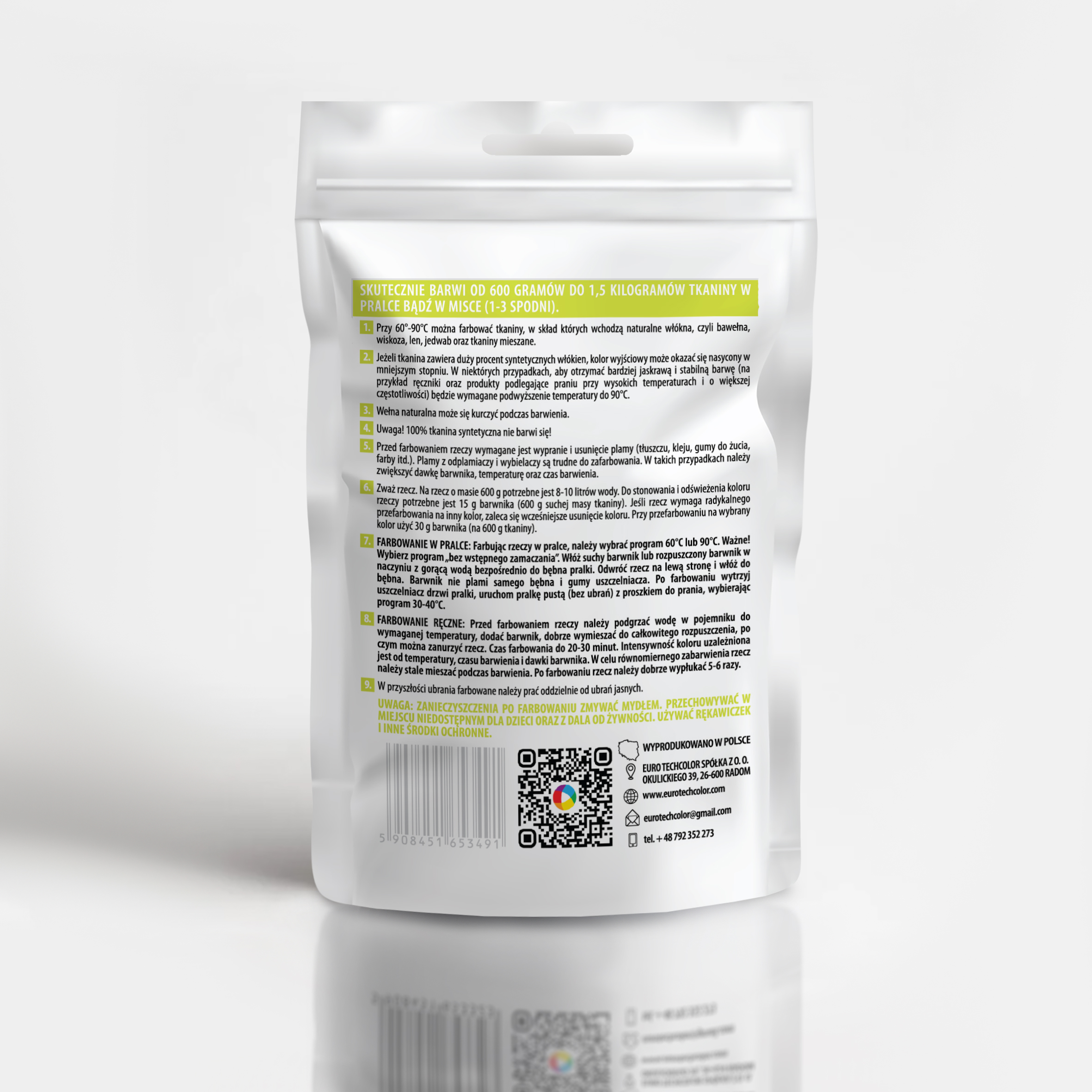 Barwnik do tkanin Promo Sicilian Lemon / Sycylijski żółty, 50 g - obrazek 2